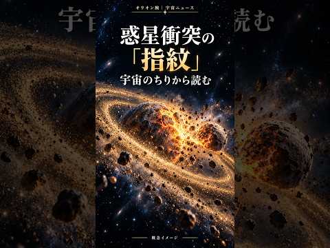 惑星衝突の「指紋」を、宇宙のちりから読む