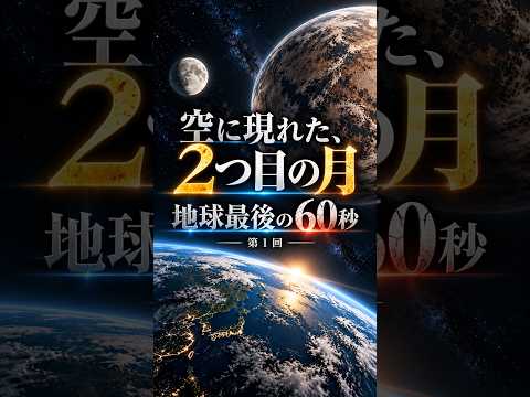 もし空に「2つ目の月」が現れたら、地球はどうなる?【地球最後の60秒 #1】#地球最後の60秒 #宇宙 #SF #科学 #Shorts